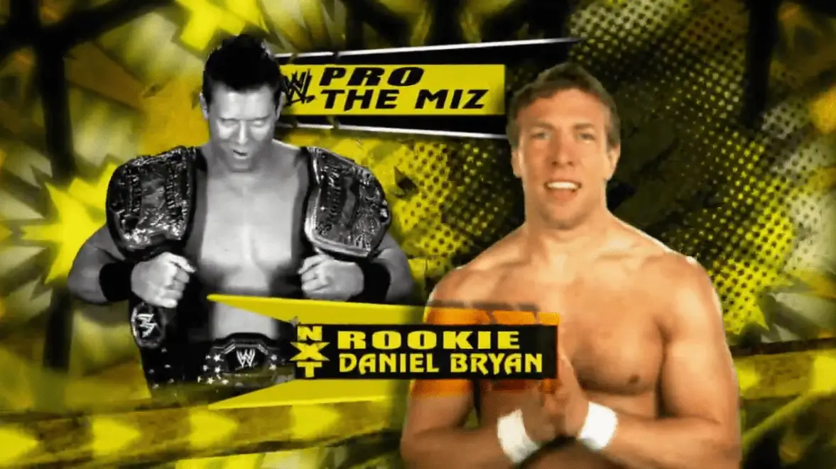 Imagem que mostra Daniel Bryan e The Miz, participantes da primeira temporada do NXT