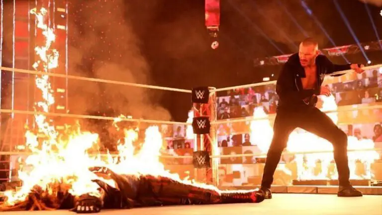 WWE Randy Orton burns Bray Wyatt