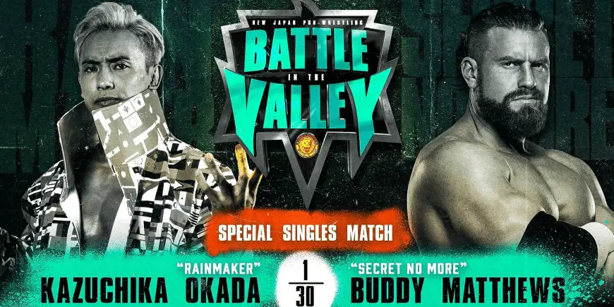 Okada vs Matthews - NJPW (Foto: NJPW/Divulgação)