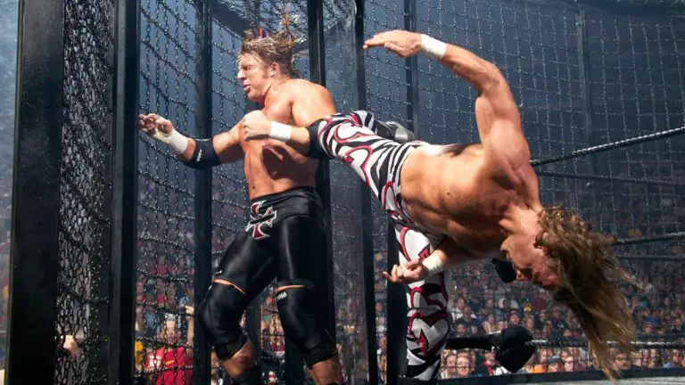 Shawn Michaels acerta um SCM em Triple H na Elimination Chamber