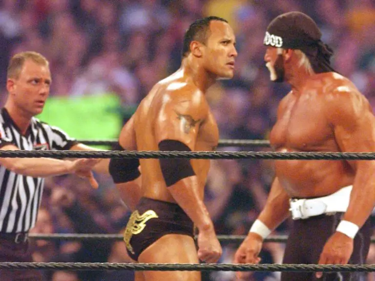 Um exemplo de uma luta boa para o Mosca, Hogan vs Rock
