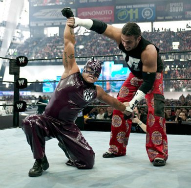 Rey Mysterio e Matt Hardy na Wrestlemania