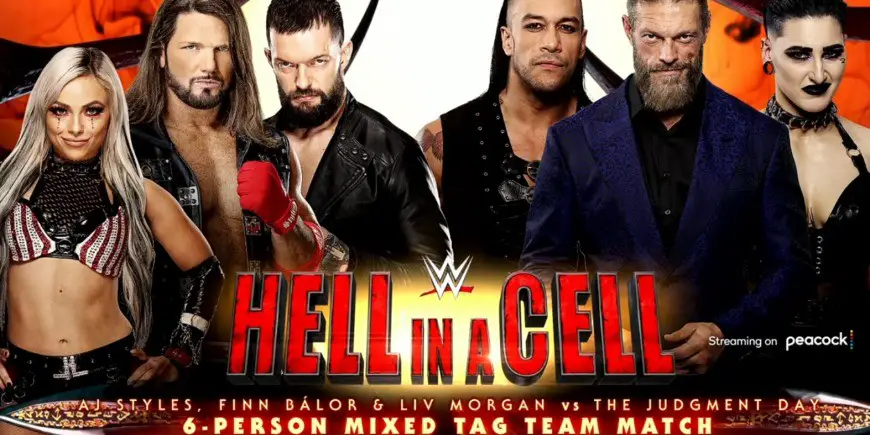 Judgment Day vs. AJ Styles, Finn Balor e Liv Morgan (Foto: WWE/Divulgação)