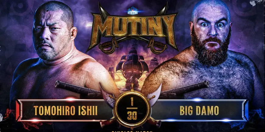 Tomohiro Ishii vs. Big Damo - NJPW STRONG (Foto: Divulgação/NJPW)
