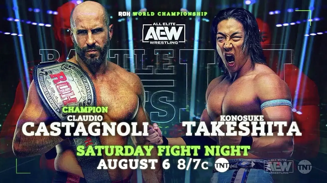 Claudio Castagnoli x Konosuke Takeshita anunciado para o AEW Battle of the Belts III