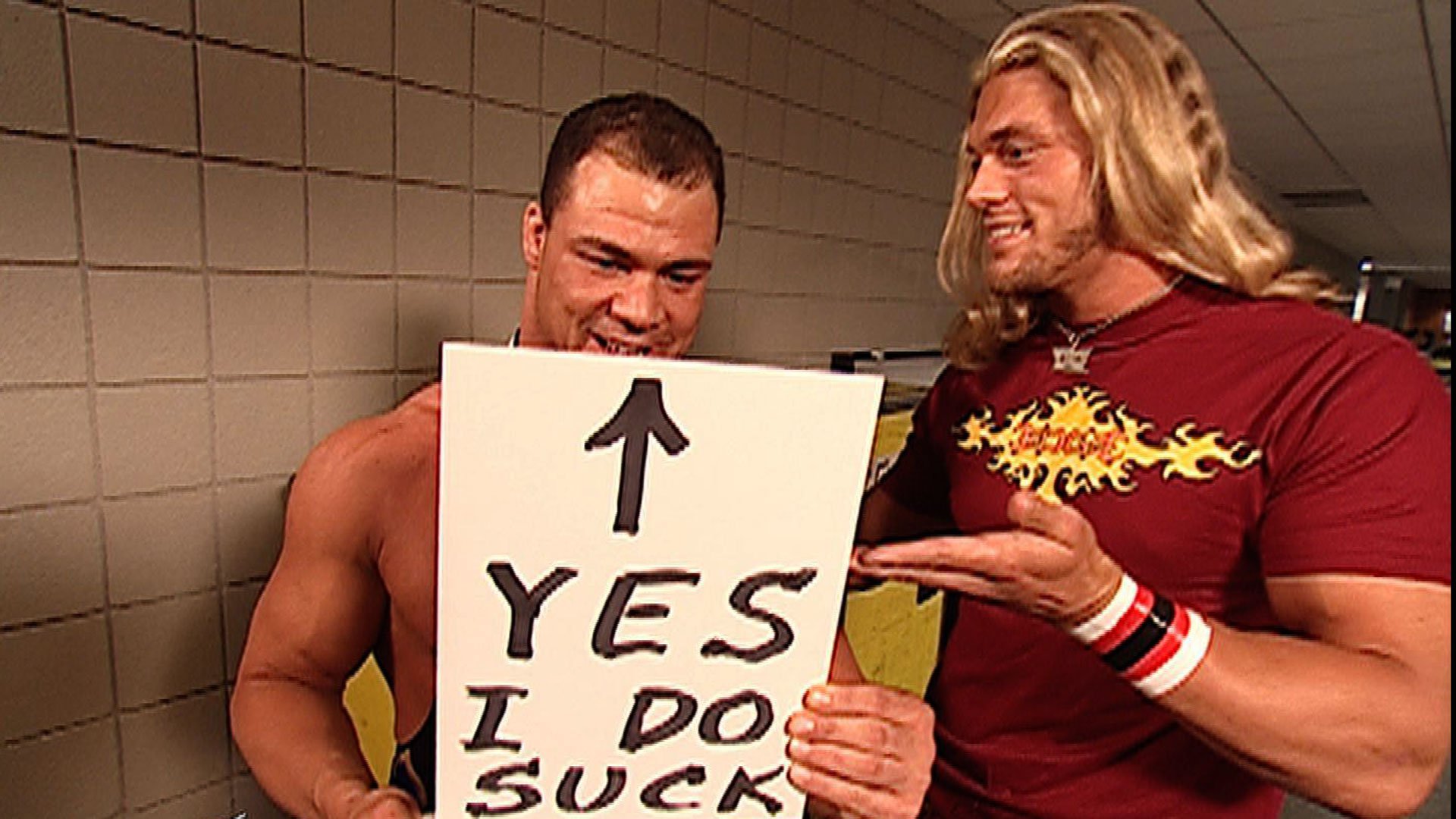 Edge e Kurt Angle recriaram momento histórico no RAW