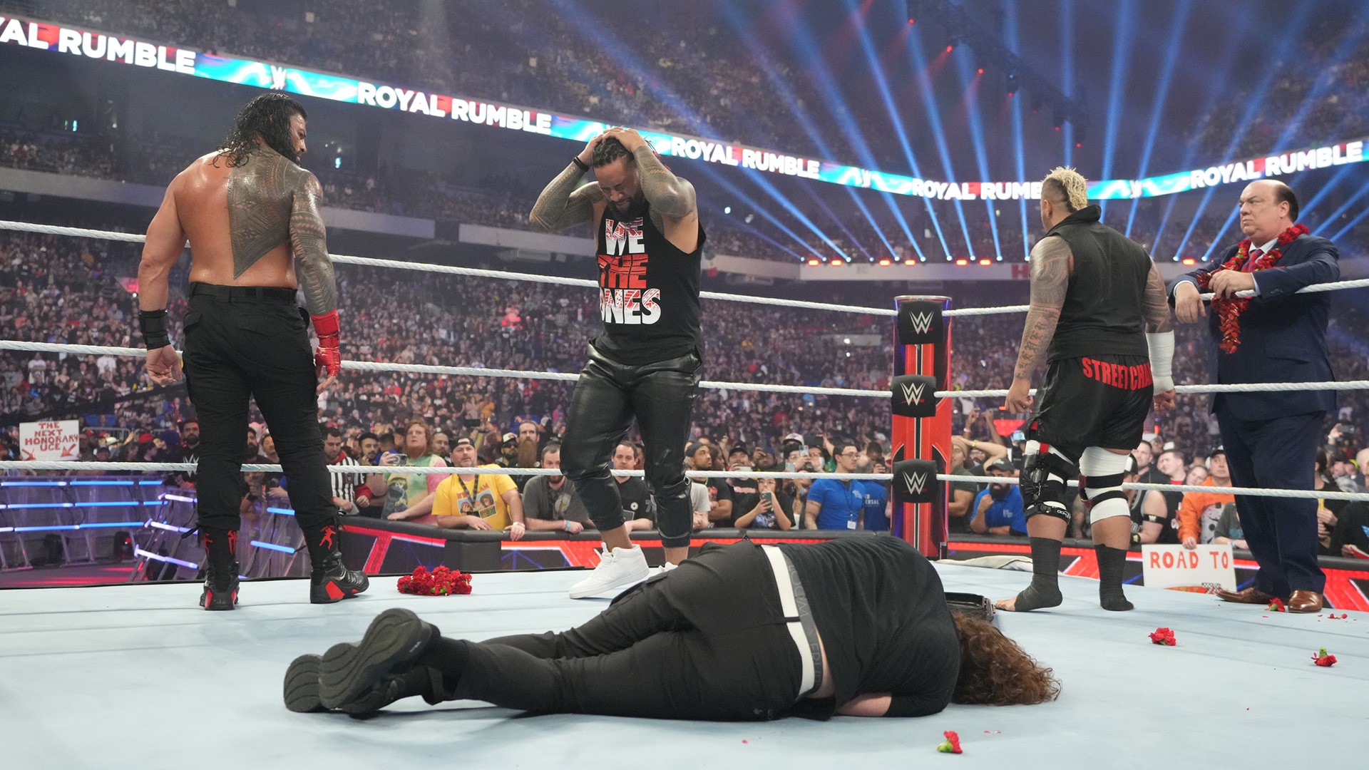 Roman Reigns vence, mas a Bloodline implode no Royal Rumble