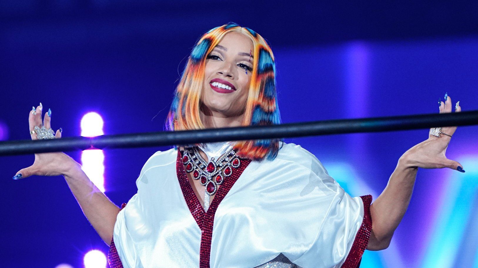 Mercedes Mone (Sasha Banks) no NJPW Wrestle Kingdom 17 no Japão.