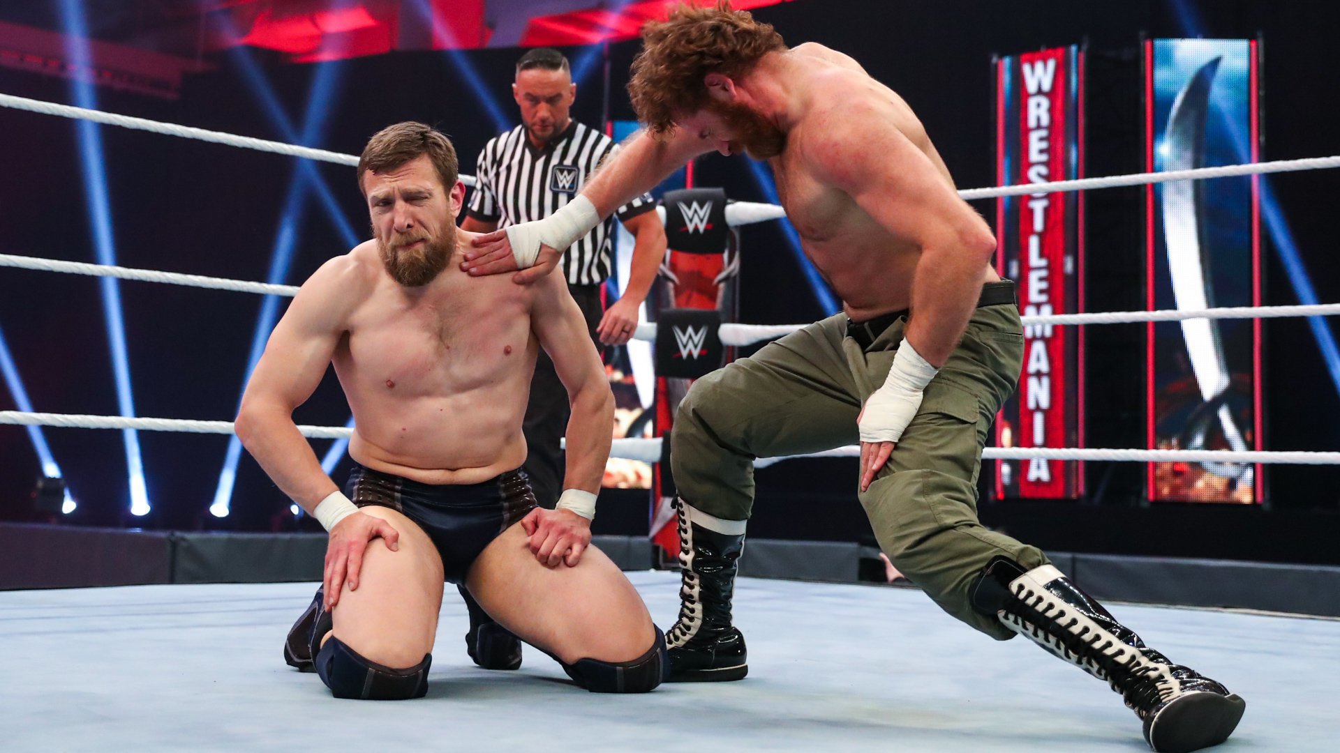 Daniel Bryan e Sami Zayn no WWE WrestleMania Backlash