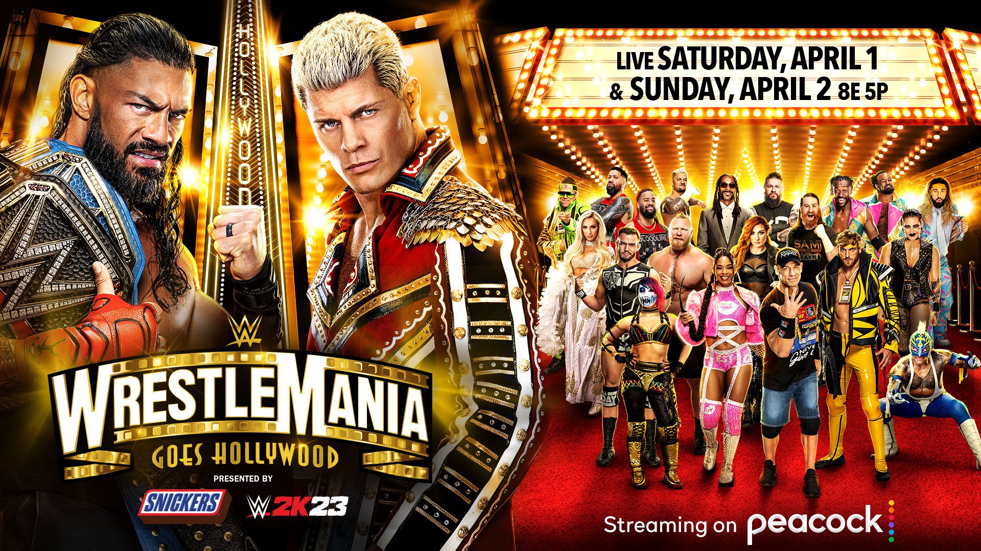 Cartaz da WWE WrestleMania 39
