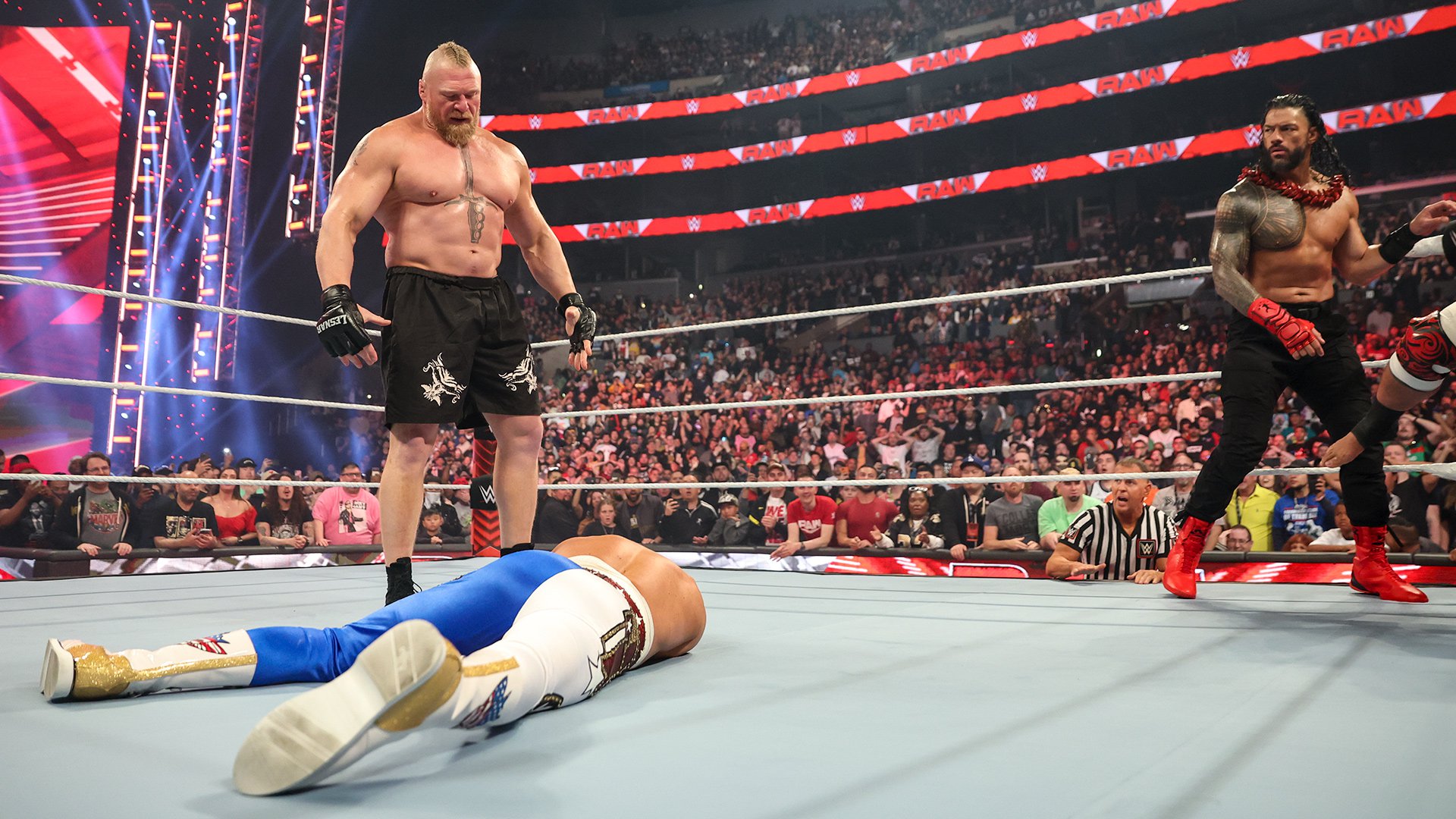 Brock Lesnar ataca Cody Rhodes no WWE Raw 03 04 23
