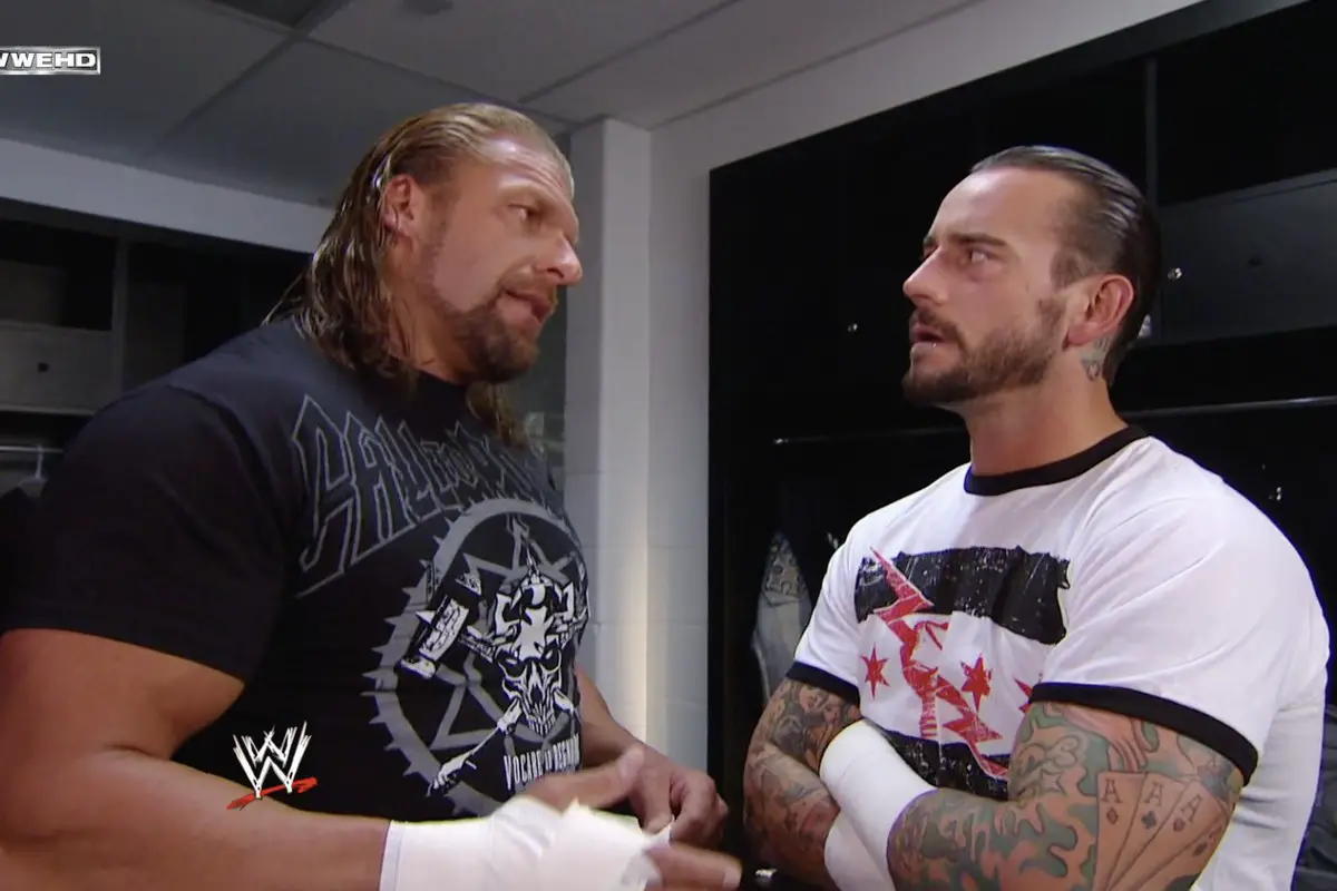 Triple H e CM Punk no WWE Raw