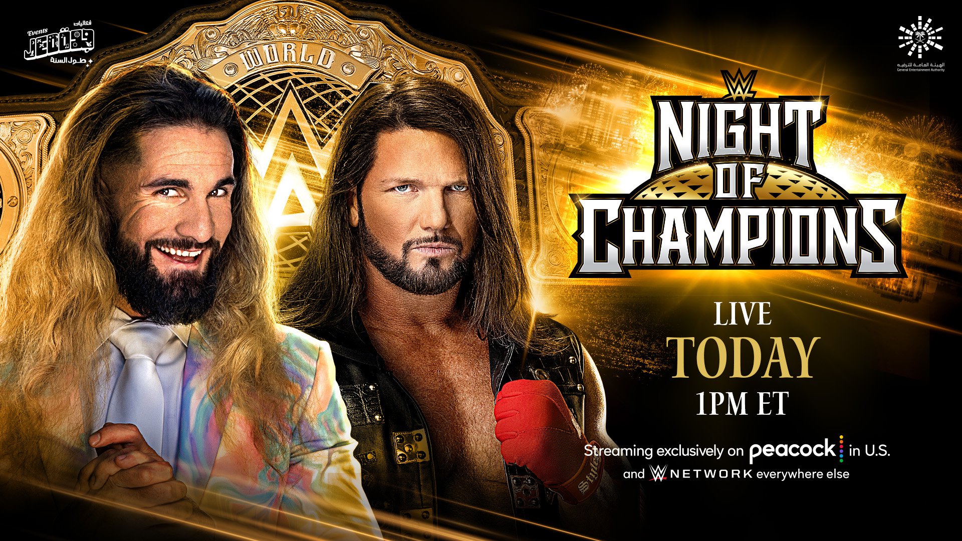 Seth Rollins x AJ Styles abrindo o WWE Night of Champions
