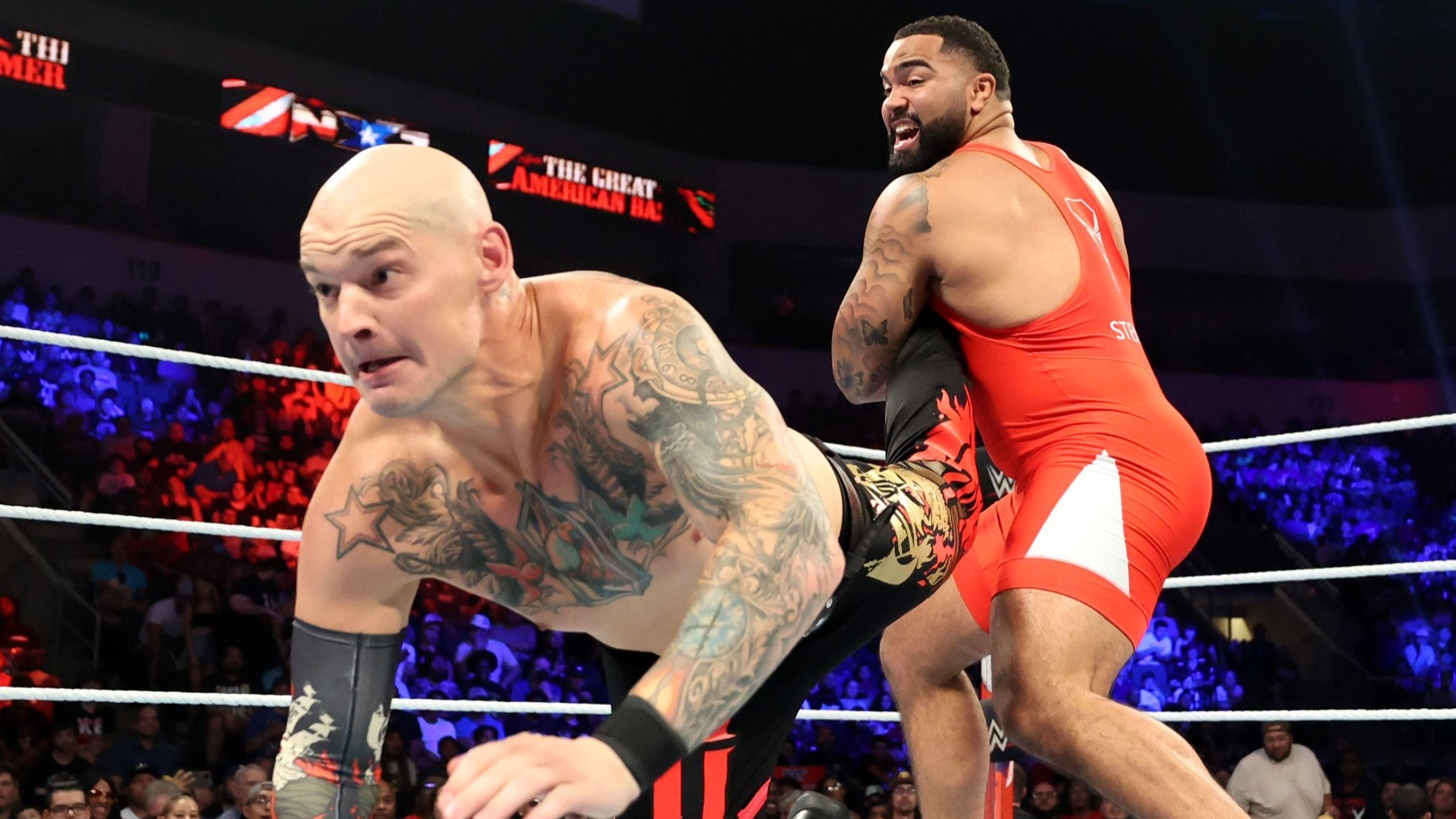 Gable Steveson decepciona na sua estreia no WWE NXT Great American Bash