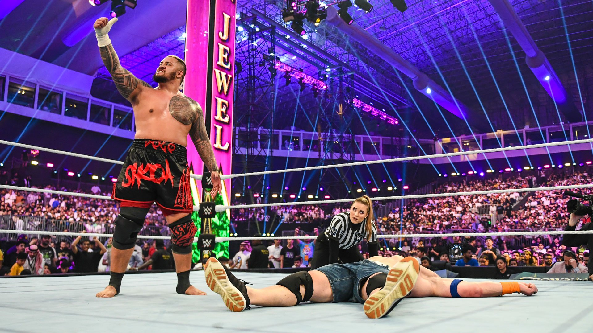 Solo Sikoa derrotou John Cena no WWE Crown Jewel 2023