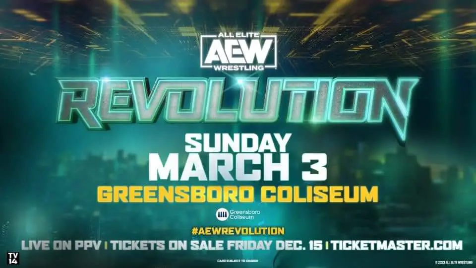 AEW Revolution marcado para 3 de março