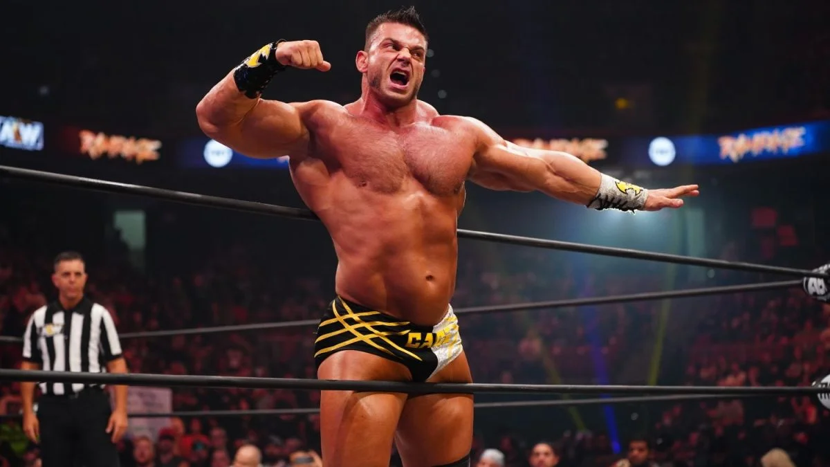 Brian Cage lutando lesionado na AEW