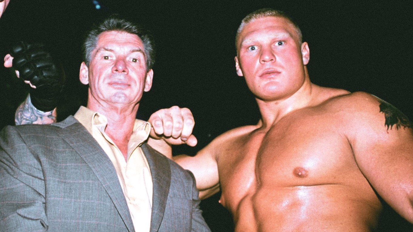 Vince McMahon e Brock Lesnar