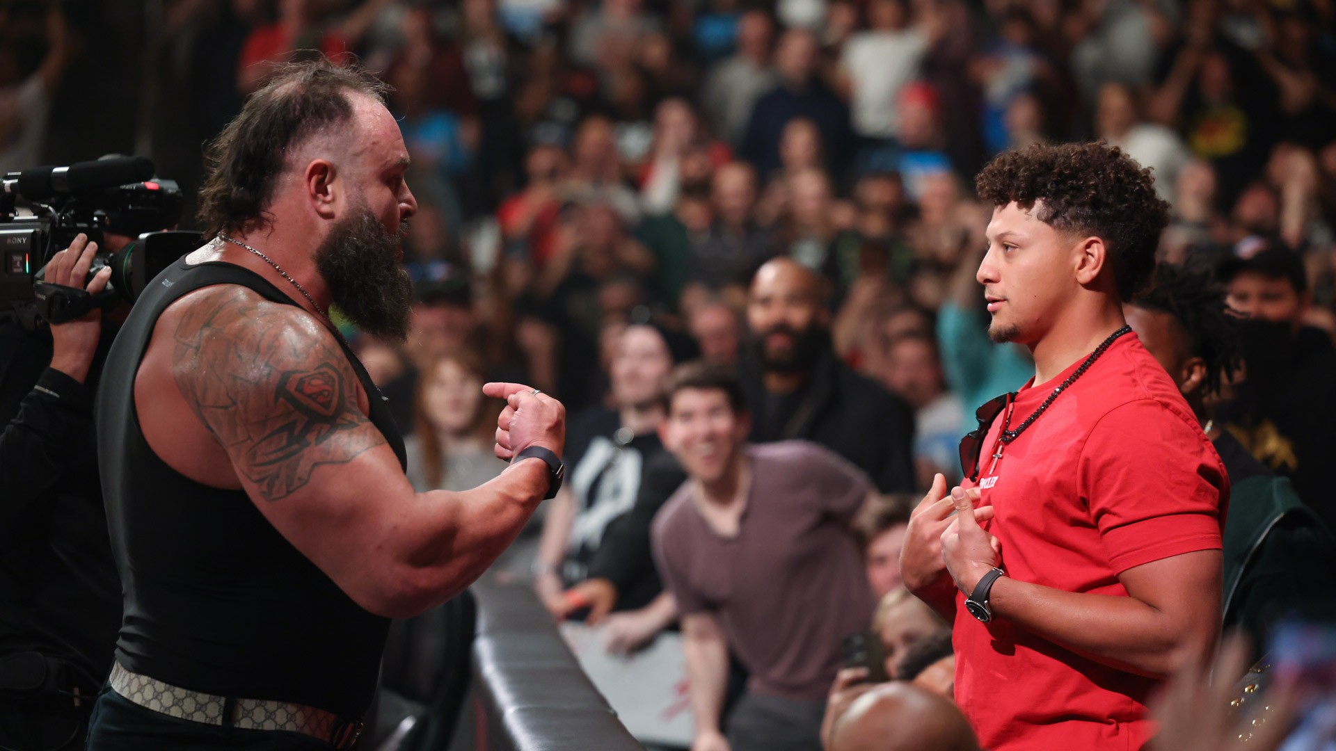 Braun Strowman e Patrick Mahomes