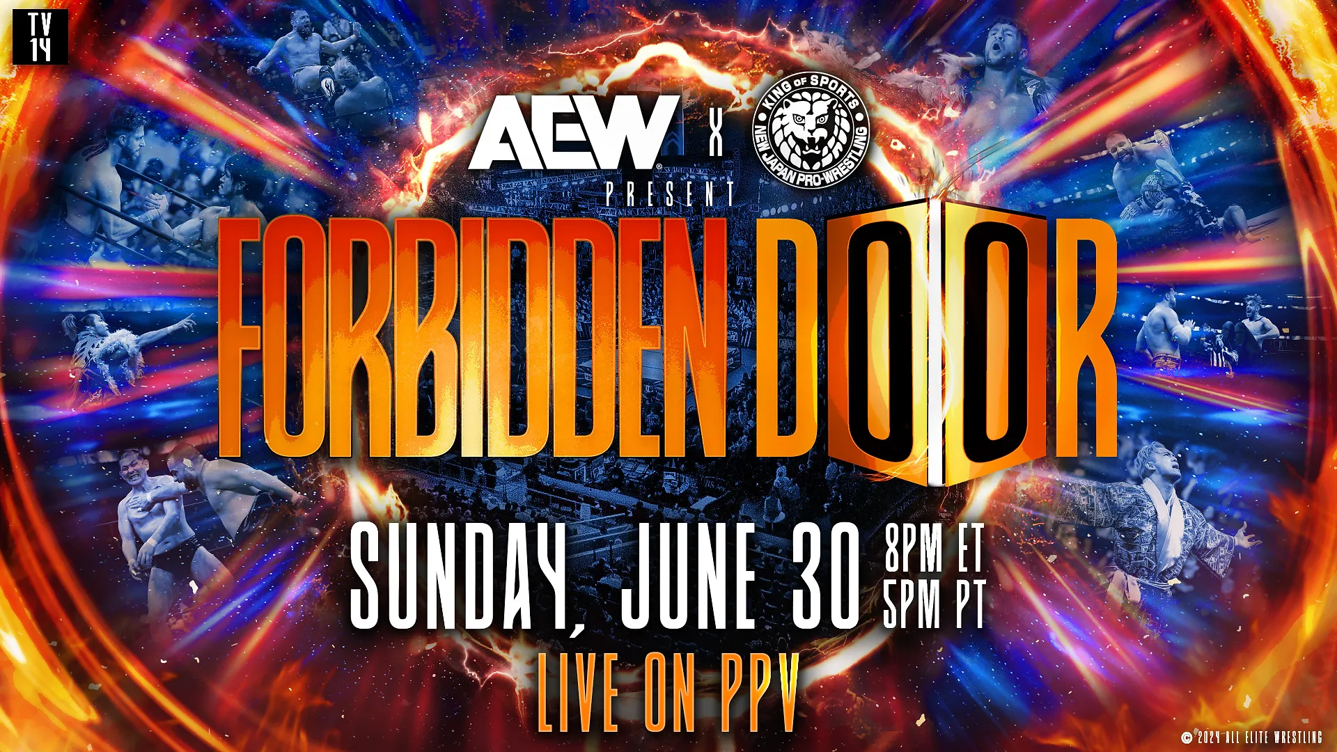 AEW x NJPW Forbidden Door 2024 onde assistir ao vivo, horário, data e