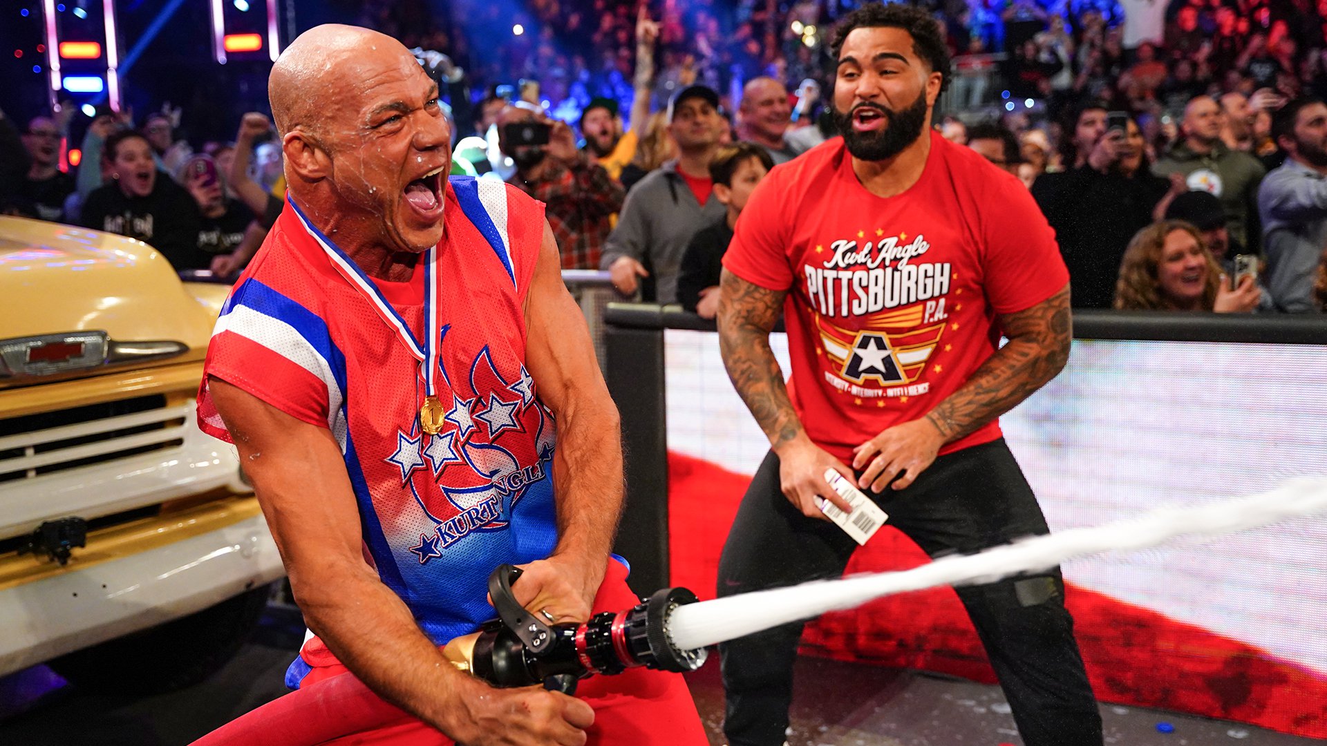 Kurt Angle e Gable Steveson