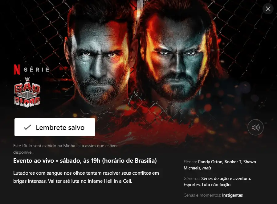 WWE Bad Blood estará na Netflix