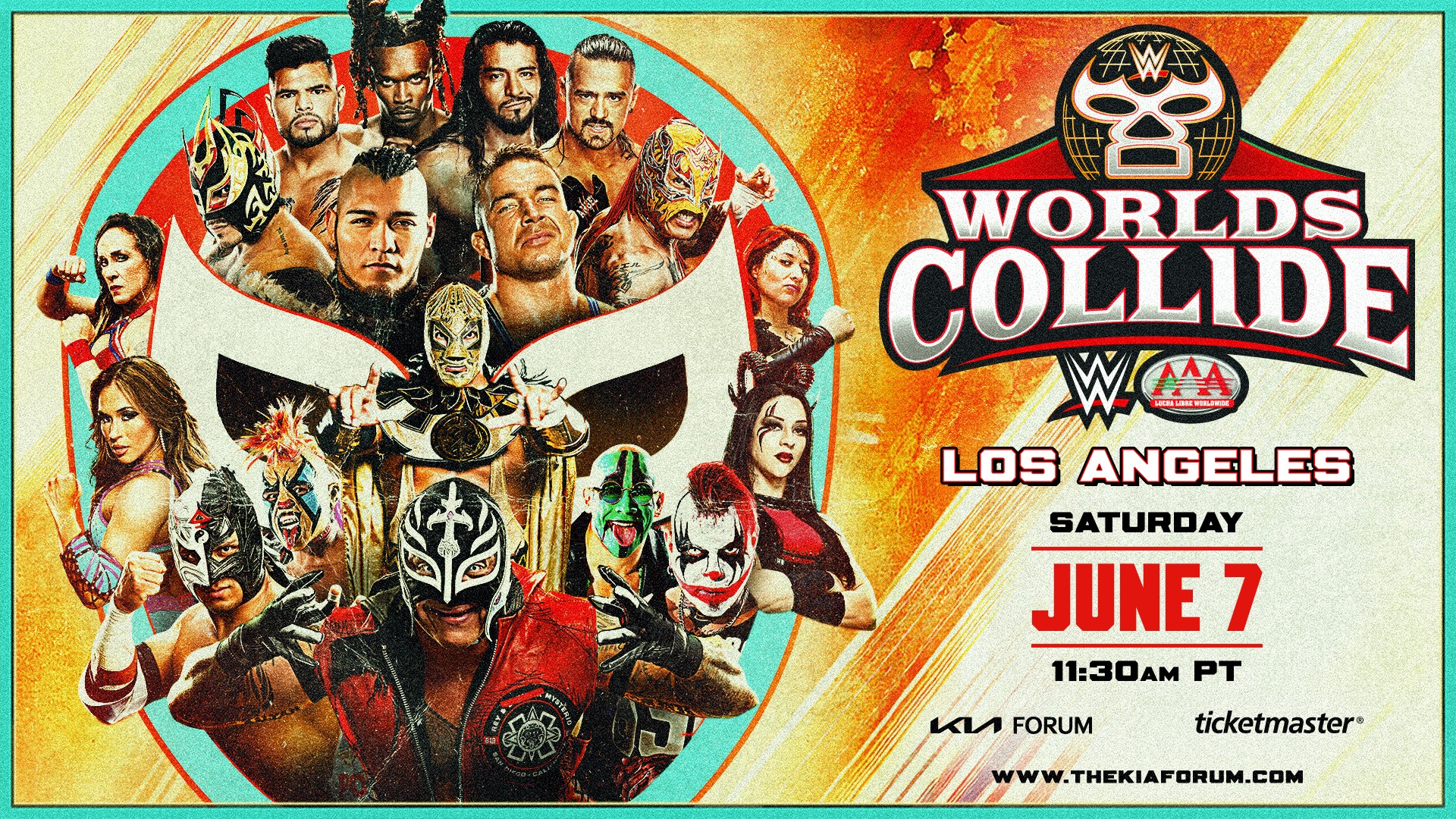 WWE x AAA Worlds Collide: onde assistir ao vivo, horário, data e card