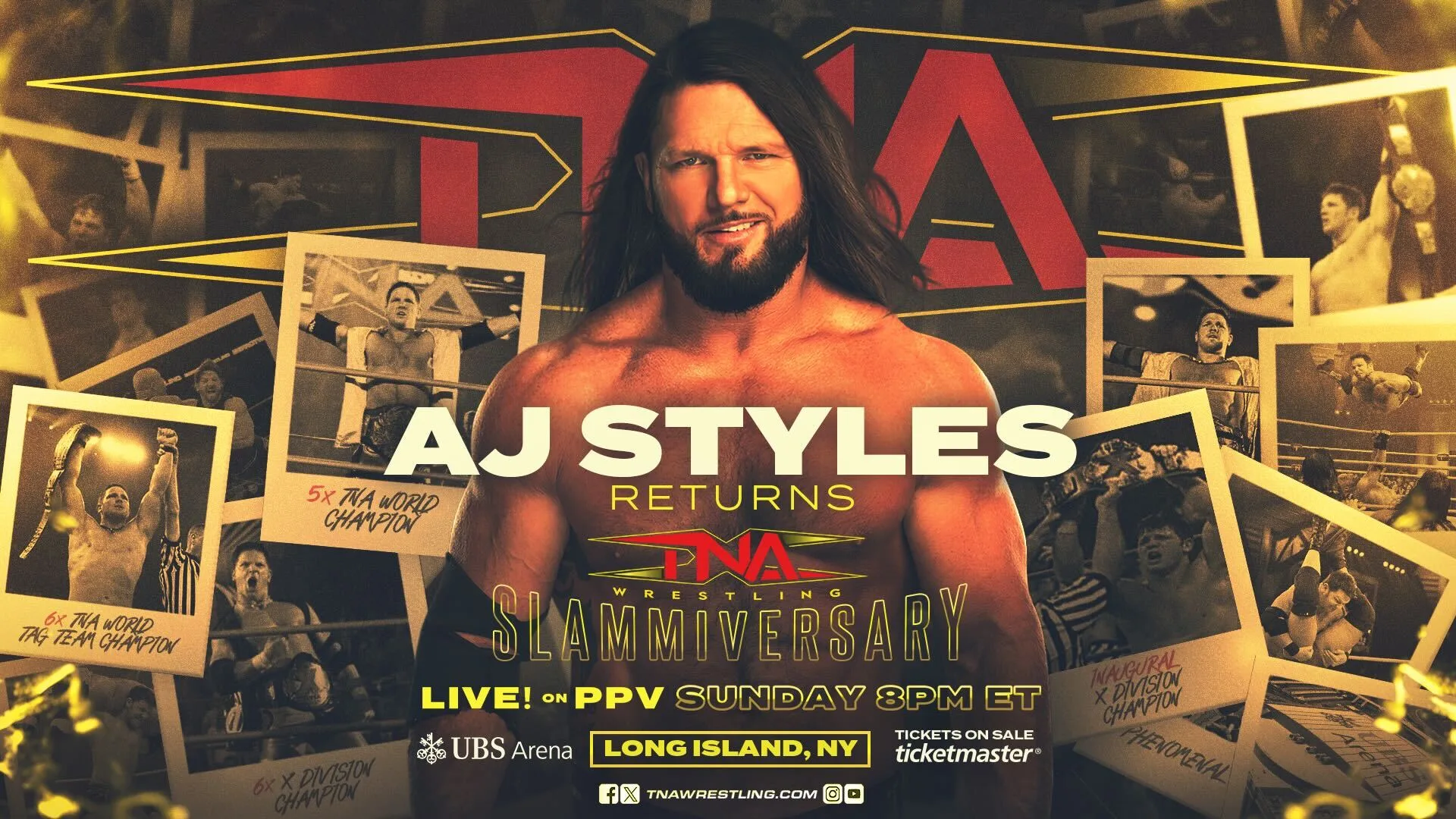 TNA anuncia AJ Styles no Slammiversary 2025