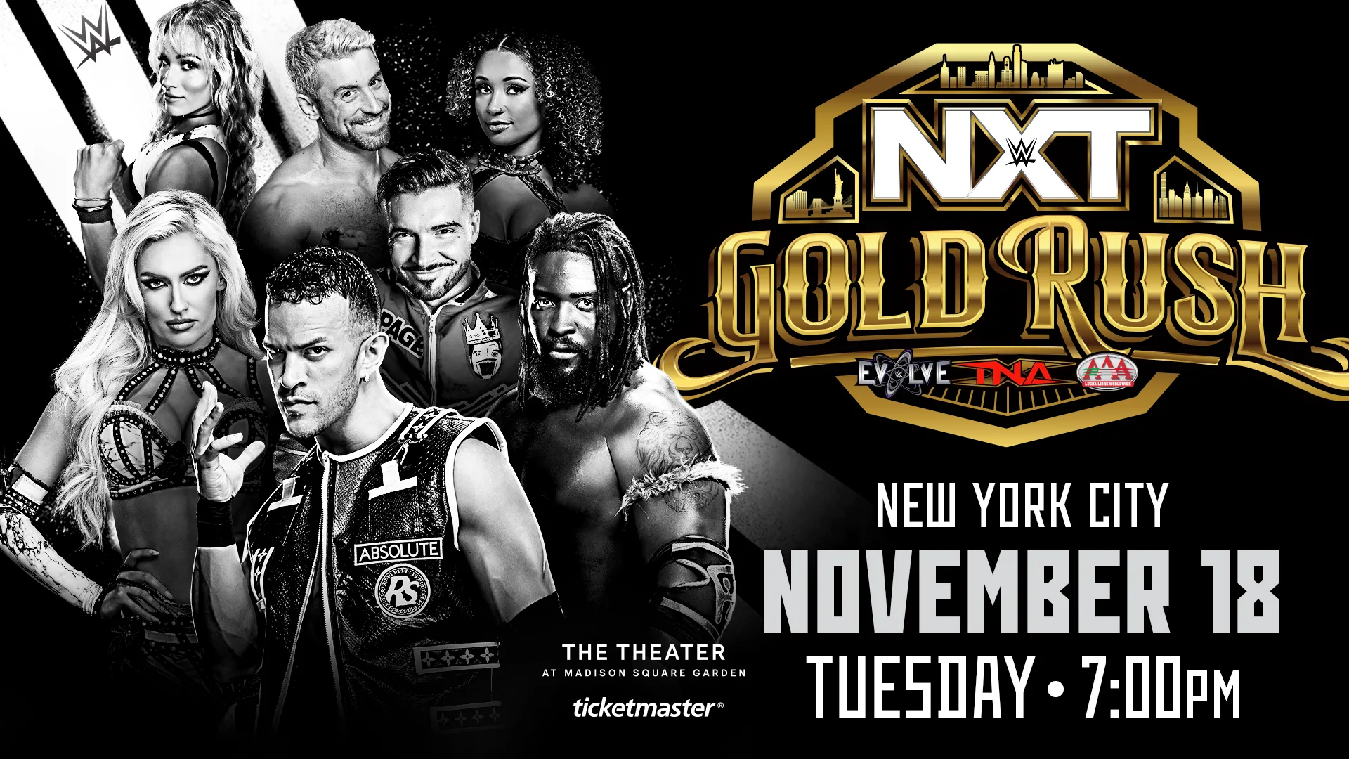 Resultados do WWE NXT Gold Rush – Noite 1 – 18/11