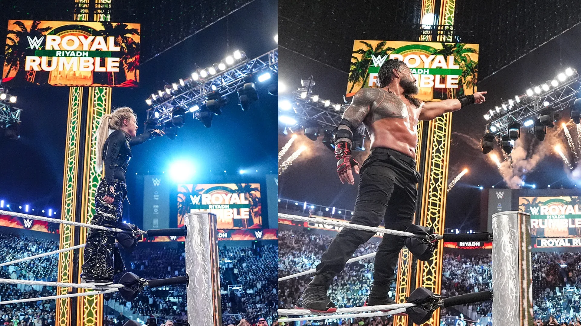 Liv Morgan e Roman Reigns vencem Royal Rumble 2026