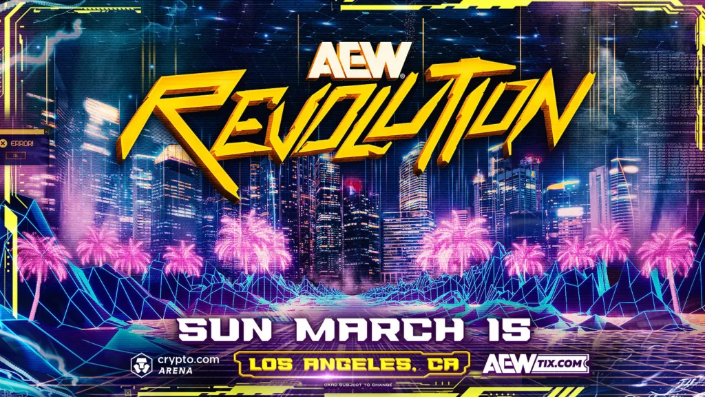 AEW Revolution 2026: onde assistir ao vivo, horário, data e card